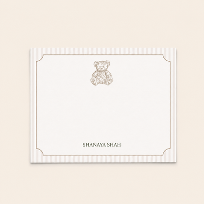Taupe Striped Bear