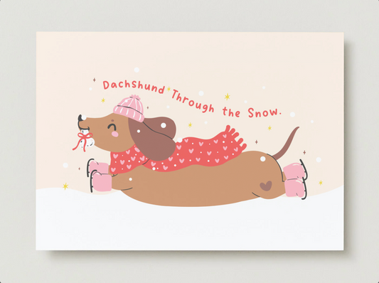 Daschund Through The Snow